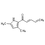 CAS#: 100127-84-2， (2E)-1-(3,5-Dimethyl-1H-Pyrrol-2-Yl)-2,4-Pentadien-1-One