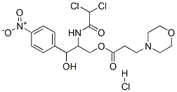 CAS#: 100173-36-2， [2-(2,2-Dichloroethanoylamino)-3-hydroxy-3-(4-nitrophenyl)propyl] 3-morpholin-4-ylpropanoate hydrochloride