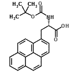 CAS#: 100442-89-5， (2S)-2-({[(2-Methyl-2-Propanyl)Oxy]Carbonyl}Amino)-3-(1-Pyrenyl)Propanoic Acid