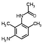 structure of CAS# 100445-94-1, N-(3-Amino-2,6-Dimethylphenyl)Acetamide;MFCD00211070;N-(3-amino-2,6-dimethylphenyl)acetamide;AO-080/42479469