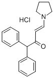 CAS 登录号：100482-65-3， 1,1-二苯基-4-(1-吡咯烷基)-3-丁烯-2-酮盐酸盐