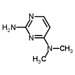 structure of CAS# 1005-26-1, N<Sup>4</Sup>,N<Sup>4</Sup>-Dimethyl-2,4-Pyrimidinediamine;N4,N4-dimethylpyrimidine-2,4-diamine
