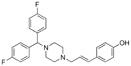 CAS#: 100551-77-7， 1-(Bis(4-Fluorophenyl)Methyl)-4-(3-(4'-Hydroxyphenyl)-2-Propenyl)Piperazine
