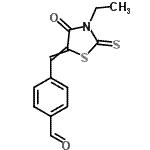 CAS 登录号：100727-39-7， 4-[(3-乙基-4-氧代-2-硫代-1,3-噻唑烷-5-亚基)甲基]苯甲醛