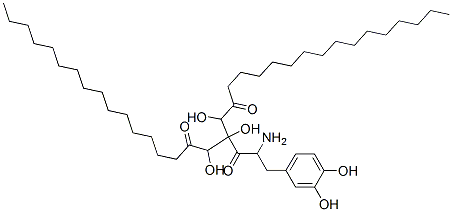 CAS#: 100858-16-0， 1,3-Dihexadecanoyl-2-(2-Amino-3-(3,4-Dihydroxyphenyl)Propanoyl)Propane-1,2,3-Triol