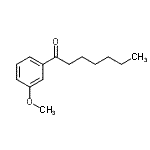 结构式 CAS# 100863-37-4, 1-(3-甲氧基苯基)-1-庚酮