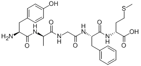 结构式 CAS# 100929-50-8, [D-丙氨酰2]蛋氨酰-脑啡肽酰胺