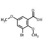 CAS#: 100940-12-3， 3-Bromo-2,5-Dimethoxybenzoic Acid