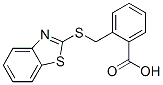 structure of CAS# 100961-61-3, 2-[(1,3-Benzothiazol-2-Ylthio)Methyl]Benzoic Acid;2-[(1,3-Benzothiazol-2-Ylthio)Methyl]Benzoate;Zinc01425442