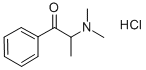 structure of CAS# 10105-90-5, 2-(Dimethylamino)-1-Phenyl-1-Propanone Hydrochloride (1:1);2-Dimethylamino-1-Phenyl-Propan-1-One Hydrochloride;2-(Dimethylamino)Propiophenone Hydrochloride