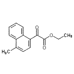 结构式 CAS# 101093-81-6, 乙基(4-甲基-1-萘基)(氧代)乙酸酯