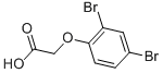 structure of CAS# 10129-78-9, 2-(2,4-Dibromophenoxy)-Acetic Acid;2-(2,4-Dibromophenoxy)Ethanoate;Zinc00028413