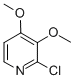 structure of CAS# 101664-59-9, 2-Chloro-3,4-Dimethoxy-Pyridine;2-CHLORO-3,4-DIMETHOXYPYRIDINE HYDROCHLORIDE;2-Chloro-3,4-Dimethoxypyridine;2-Chlor-3,4-Dimethoxypyridine