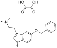 structure of CAS# 101832-88-6, Dimethyl-[2-[5-(Phenylmethoxy)-1H-Indol-3-Yl]Ethyl]Azanium 2-Hydroxy-2-Oxoacetate;Dimethyl-[2-[5-(Phenylmethoxy)-1H-Indol-3-Yl]Ethyl]Ammonium;2-Hydroxy-2-Oxo-Acetate;Dimethyl-[2-[5-(Phenylmethoxy)-1H-Indol-3-Yl]Ethyl]Ammonium;2-Hydroxy-2-Oxoacetate;2-[5-(Benzyloxy)-1H-Indol-3-Yl]Ethyl-Dimethyl-Ammonium Bioxalate
