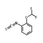 结构式 CAS# 101856-90-0, 1-(二氟甲氧基)-2-异硫氰酸基苯