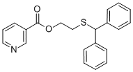 CAS#: 101952-60-7， 2-[(Diphenylmethyl)Thio]Ethyl Nicotinate