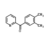 结构式 CAS# 102001-19-4, (3,4-二甲基苯基)(2-吡啶基)甲酮