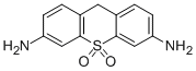 structure of CAS# 10215-25-5, 9H-Thioxanthene-3,6-Diamine, 10,10-Dioxide;(6-Amino-10,10-Diketo-9H-Thioxanthen-3-Yl)Amine;Oprea1_788127