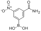 structure of CAS# 102170-51-4, [3-(Aminocarbonyl)-5-Nitrophenyl]-Boronic Acid;3-(Aminocarbonyl)-5-Nitrobenzeneboronic Acid 98%;3-(AMINOCARBONYL)-5-NITROBENZENEBORONIC ACID;3-AMINOCARBONYL-5-NITROPHENYLBORONIC ACID