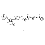 结构式 CAS# 102185-37-5, S-{1-[5-(6-氨基-9H-嘌呤-9-基)-4-羟基-3-(膦酰氧基)四氢-2-呋喃基]-3,5,9-三羟基-8,8-二甲基-3,5-二氧代-10,14-二氧代-2,4,6-三氧杂-11,15-二氮杂-3lambda<sup>5</sup>,5lambda<sup>5</sup>-二磷杂十七烷-17-基}苯硫代甲酸酯-锂(1:1)
