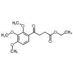structure of CAS# 102222-55-9, Ethyl 4-Oxo-4-(2,3,4-Trimethoxyphenyl)Butanoate;Ethyl 4-(2,3,4-trimethoxyphenyl)-4-oxobutanoate