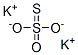 结构式 CAS# 10233-00-8, 硫代硫酸钾盐