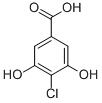 structure of CAS# 102338-87-4, 4-Chloro-3,5-Dihydroxybenzoic Acid;4-Chloro-3,5-Dihydroxy-Benzoic Acid;Alpha-Resorcylic Acid, 4-Chloro-;P-Chloro-3,5-Dihydroxybenzoic Acid