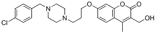 CAS 登录号：102402-47-1， 7-[3-[4-[(4-氯苯基)甲基]哌嗪-1-基]丙氧基]-3-(羟基甲基)-4-甲基-苯并吡喃-2-酮