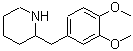 structure of CAS# 102458-70-8, 2-(3,4-Dimethoxybenzyl)Piperidine