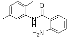 structure of CAS# 102630-80-8, 2-Amino-N-(2,5-Dimethylphenyl)Benzamide;(2-aminophenyl)-N-(2,5-dimethylphenyl)carboxamide;2-Amino-N-(2,5-dimethyl-phenyl)-benzamide;MFCD01995805