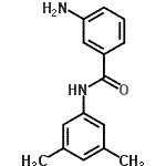 结构式 CAS# 102630-90-0, 3-氨基-N-(3,5-二甲基苯基)苯甲酰胺
