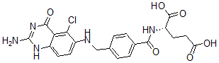 CAS 登录号：102743-78-2， (2S)-2-[[4-[[(2-氨基-5-氯-4-氧代-1H-喹唑啉-6-基)氨基]甲基]苯甲酰基]氨基]戊烷二酸