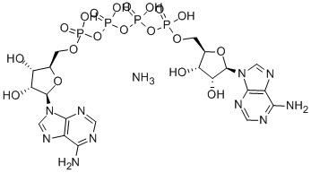 结构式 CAS# 102783-36-8, P1,P4-二(腺苷-5')四磷酸酯铵盐
