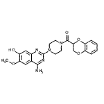 CAS#: 102932-25-2， [4-(4-Amino-7-Hydroxy-6-Methoxy-2-Quinazolinyl)-1-Piperazinyl](2,3-Dihydro-1,4-Benzodioxin-2-Yl)Methanone