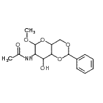 CAS#: 10300-76-2， Methyl 2-Acetamido-4,6-O-Benzylidene-2-Deoxyhexopyranoside