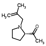 CAS 登录号：103142-92-3， 1-[(2S)-1-(2-甲基-2-丙烯-1-基)-2-吡咯烷基]乙酮