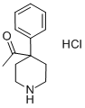 结构式 CAS# 10315-03-4, 1-(4-苯基-4-哌啶基)-乙酮盐酸盐(1:1)
