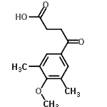 结构式 CAS# 103234-38-4, 4-(4-甲氧基-3,5-二甲基苯基)-4-氧代丁酸