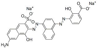 CAS 登录号：10330-04-8， (5E)-5-[[4-[(2Z)-2-(7-氨基-1-氧代-3-磺酸萘-2-亚基)肼基]萘-1-基]亚肼基]-6-氧代环己-1,3-二烯-1-羧酸二钠