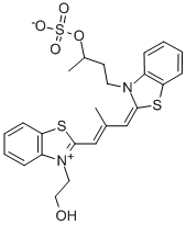 CAS#: 103534-62-9， 2-[3-[3-(2-Hydroxyethyl)-2(3H)-Benzothiazolylidene]-2-Methyl-1-Propen-1-Yl]-3-[3-(Sulfooxy)Butyl]-Benzothiazolium Inner Salt