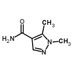 结构式 CAS# 103589-70-4, 1,5-二甲基-1H-吡唑-4-甲酰胺