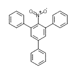 structure of CAS# 10368-47-5, 2-Nitro-1,3,5-Triphenyl-Benzene;2,4,6-Triphenylnitrobenzene;BAS 00451621;ZINC02169674