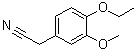 structure of CAS# 103796-52-7, (4-Ethoxy-3-Methoxyphenyl)Acetonitrile;2-(4-ethoxy-3-methoxyphenyl)acetonitrile;4-Ethoxy-3-methoxyphenylacetonitrile;4-Ethoxy-3-methoxyphenylacetonitrile; 98%