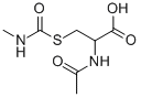 structure of CAS# 103974-29-4, N-Acetyl-S-(N-Methylcarbamoyl)-L-Cysteine;(2R)-2-Acetamido-3-(Methylcarbamoylthio)Propanoic Acid;(2R)-2-Acetamido-3-(Methylcarbamoylthio)Propionic Acid;L-Cysteine, N-Acetyl-, Methylcarbamate (Ester)