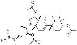 CAS#: 103992-91-2， (22S,24E)-3alpha,15alpha,22-Tris(Acetyloxy)-5alpha-Lanosta-7,9(11),24-Trien-26-Oic Acid