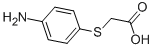structure of CAS# 104-18-7, 2-[(4-Aminophenyl)Thio]-Acetic Acid;2-[(4-Aminophenyl)Thio]Acetic Acid;2-(4-Aminophenyl)Sulfanylethanoic Acid;P-Aminothiophenoxyacetic Acid