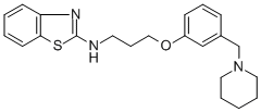 CAS#: 104076-38-2， N-[3-[3-(1-Piperidinylmethyl)Phenoxy]Propyl]-2-Benzothiazolamine