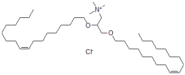 structure of CAS# 104162-48-3, 2,3-Bis[(Z)-Octadec-9-Enoxy]Propyl-Trimethylazanium Chloride;2,3-Bis[(Z)-Octadec-9-Enoxy]Propyl-Trimethyl-Ammonium Chloride;2,3-Bis[(Z)-Octadec-9-Enoxy]Propyl-Trimethylammonium Chloride;2,3-Bis[(Z)-Octadec-9-Enoxy]Propyl-Trimethyl-Azanium Chloride