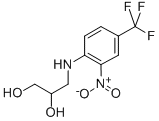structure of CAS# 104333-00-8, 3-[[2-Nitro-4-(Trifluoromethyl)Phenyl]Amino]-1,2-Propanediol;3-((2-Nitro-4-(Trifluoromethyl)Phenyl)Amino)Propane-1,2-Diol;1,2-Propanediol, 3-2-Nitro-4-(Trifluoromethyl)Phenylamino-;HC YELLOW NO. 6