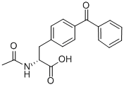 structure of CAS# 104504-42-9, N-Acetyl-4-Benzoyl-D-Phenylalanine